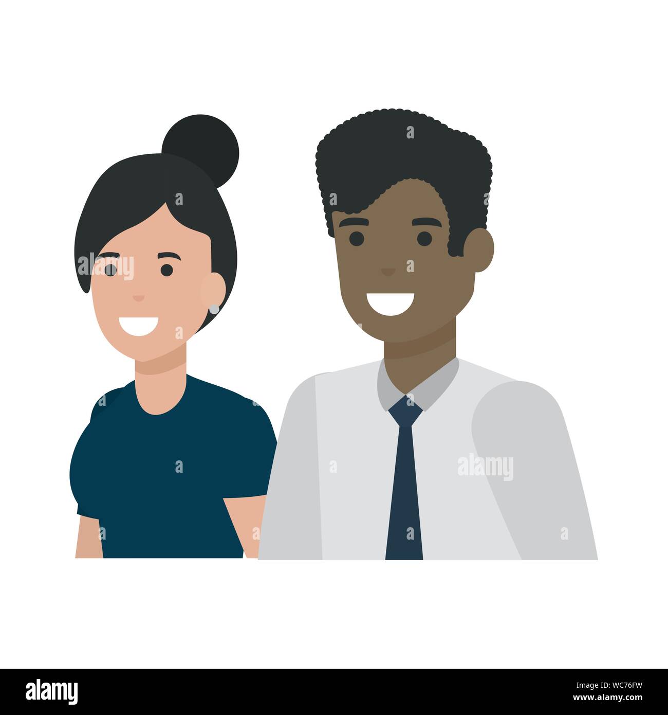 Couple of woman and man cartoon design Stock Vector Image & Art - Alamy