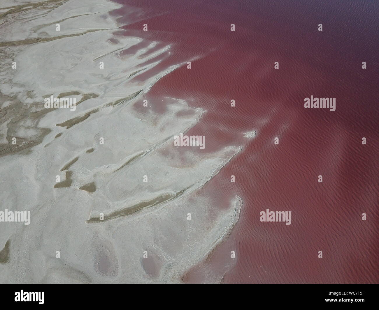 Grantsville, UT, USA. 26th Aug, 2019. Drone image of the Great Slat