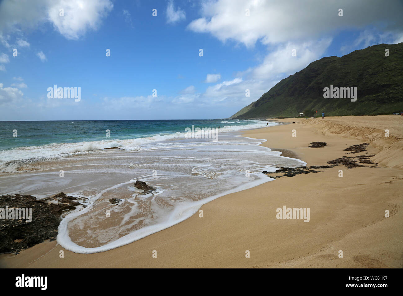 Yokohama Beach, Oahu, Hawaii Stock Photo Alamy