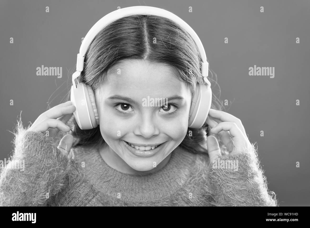 The technology uses focused sound waves. Small child wearing wireless