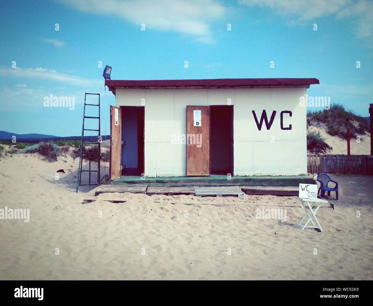 Toilets beach hires stock photography and images Alamy