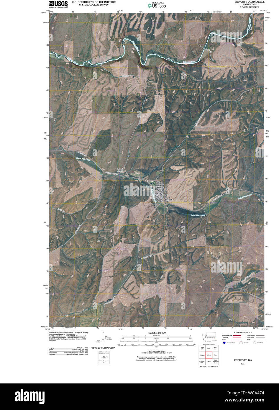 Map of endicott washington hires stock photography and images Alamy