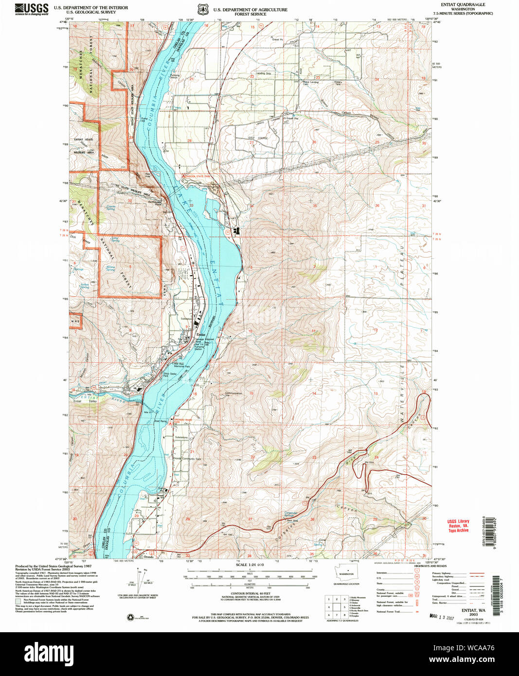 Map of entiat washington hires stock photography and images Alamy