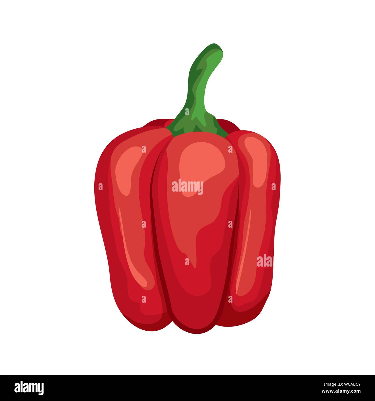 fresh pepper vegetable nature icon Stock Vector Image & Art - Alamy