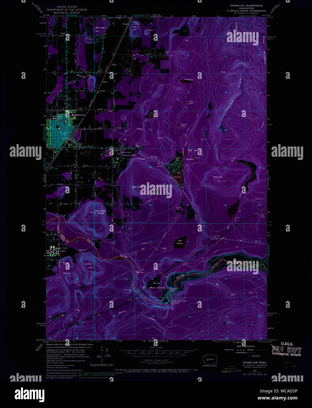 Map of enumclaw washington hires stock photography and images Alamy