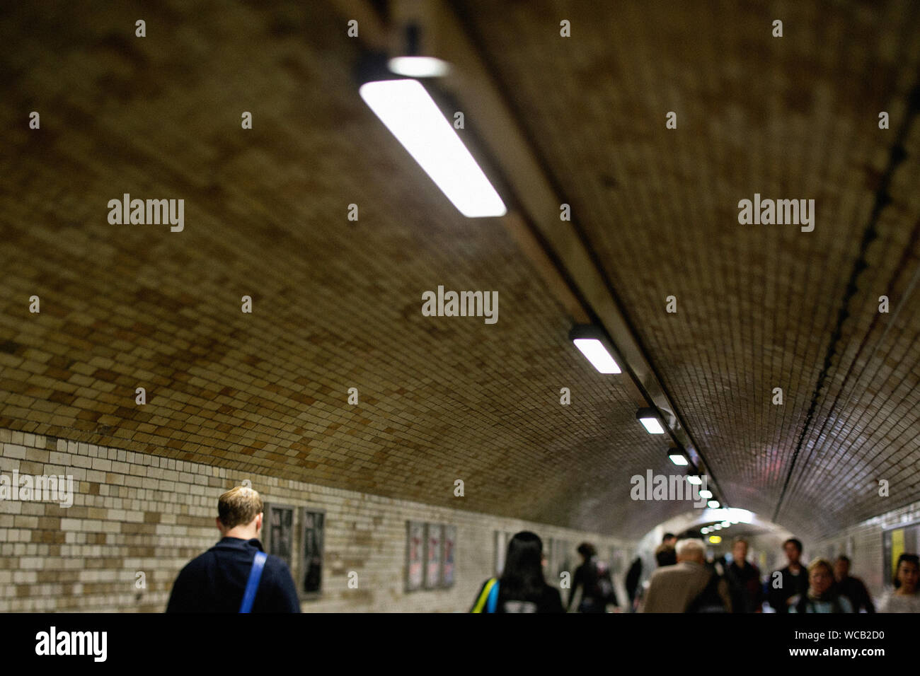 People Walking In Tunnel Ceiling Stock Photos People Walking In