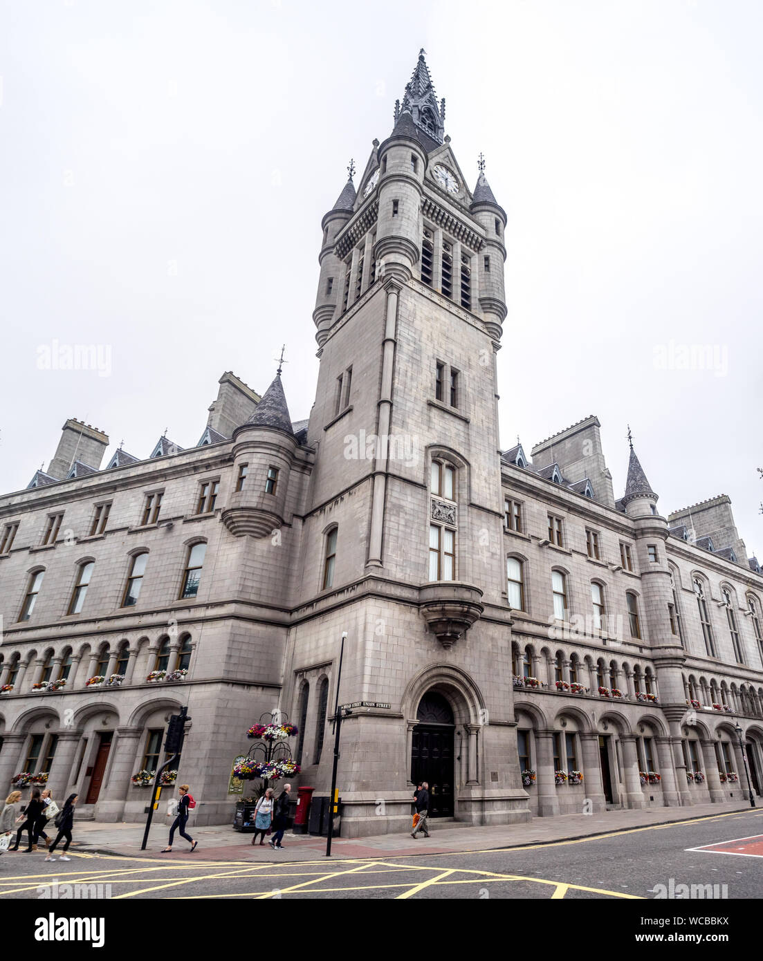 Town and County Hall of Aberdeen on July 25, 2017 in Aberdeen Scotland