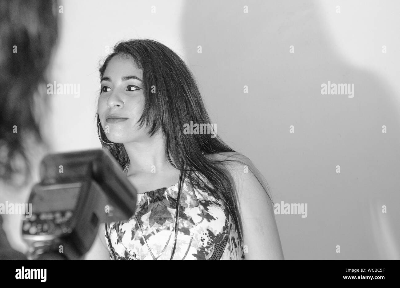 Beautiful young model Black and White Stock Photos & Images - Alamy