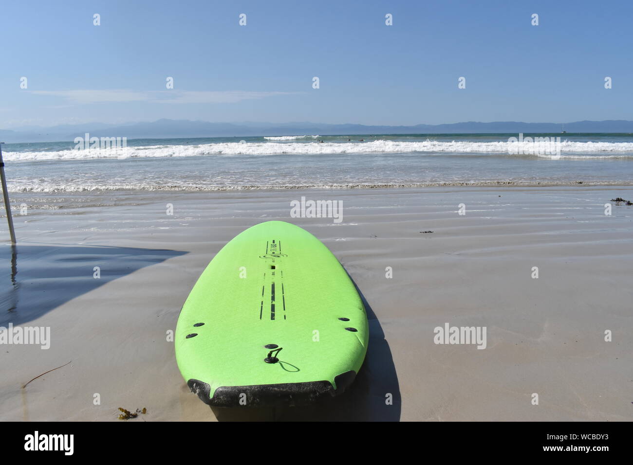Surfing at Stinky's beach in Punta de Mita, Mexico Stock Photo