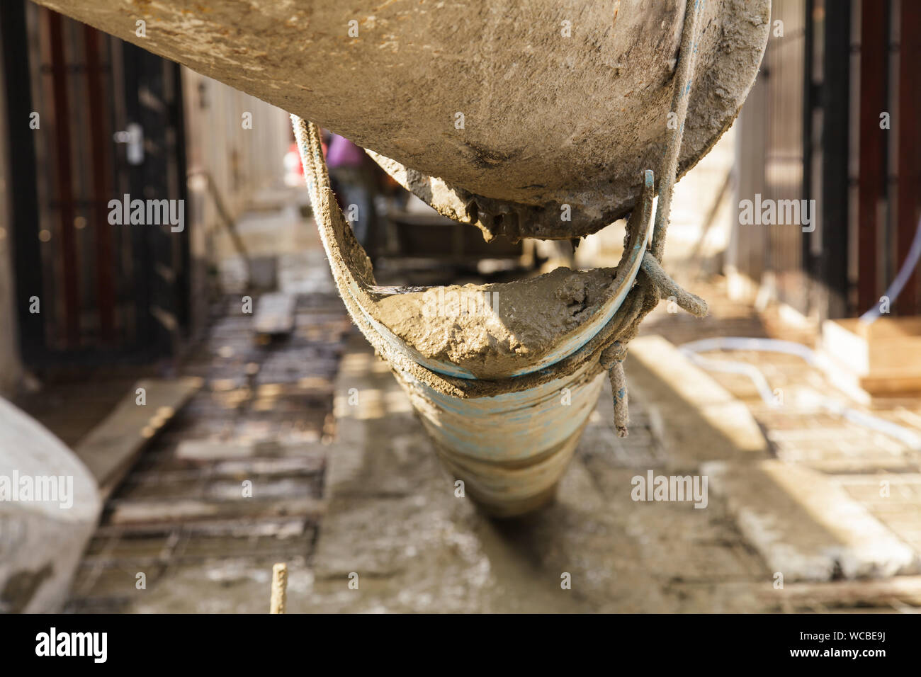 Close-up Of Construction Equipment At Industry Stock Photo
