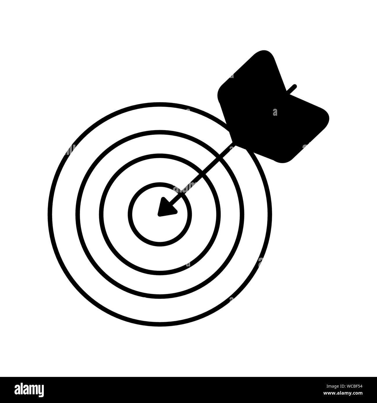 target arrow success isolated icon Stock Vector Image & Art - Alamy