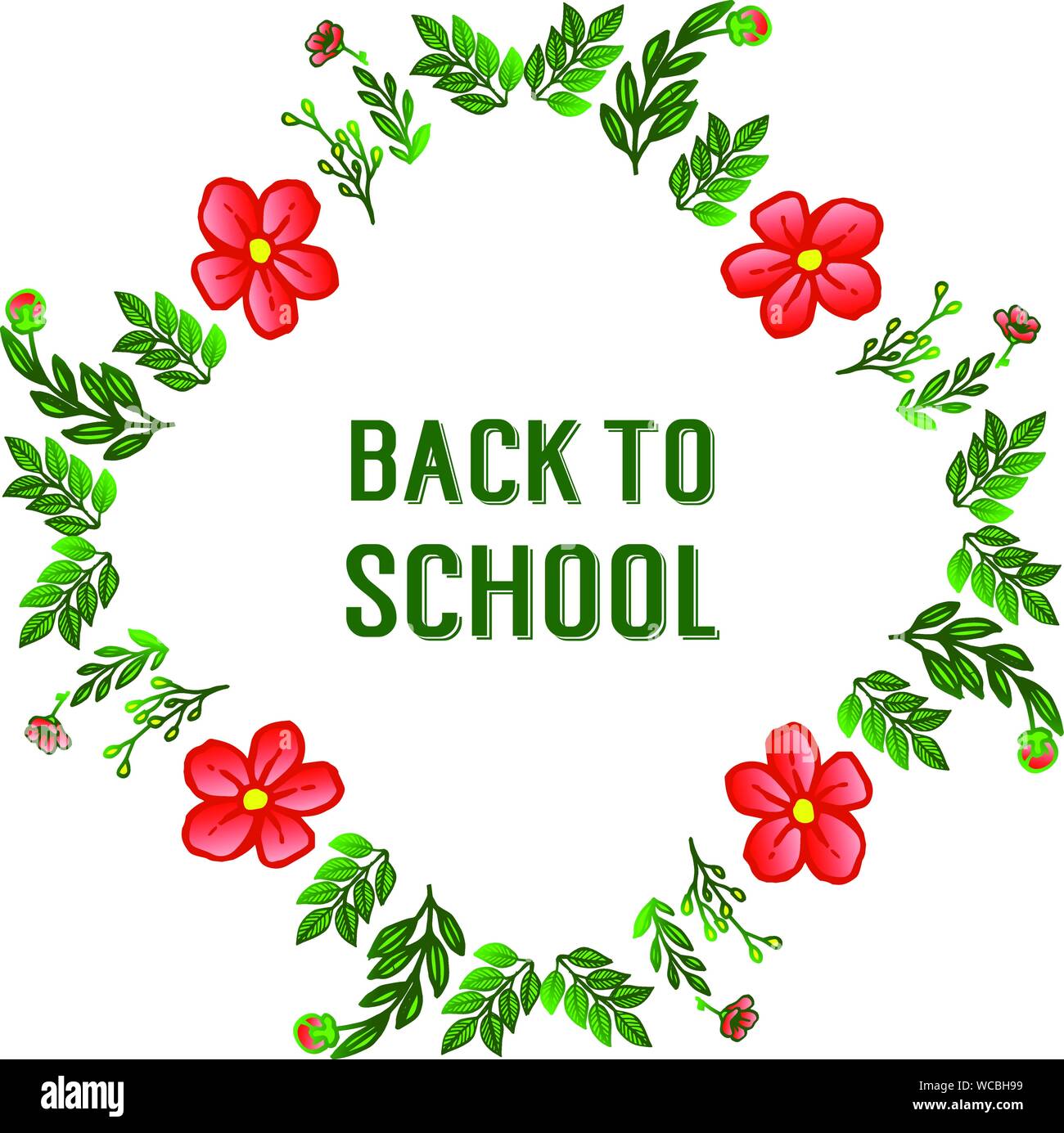 Banner Back To School With Simple Text Place For Your Drawing
