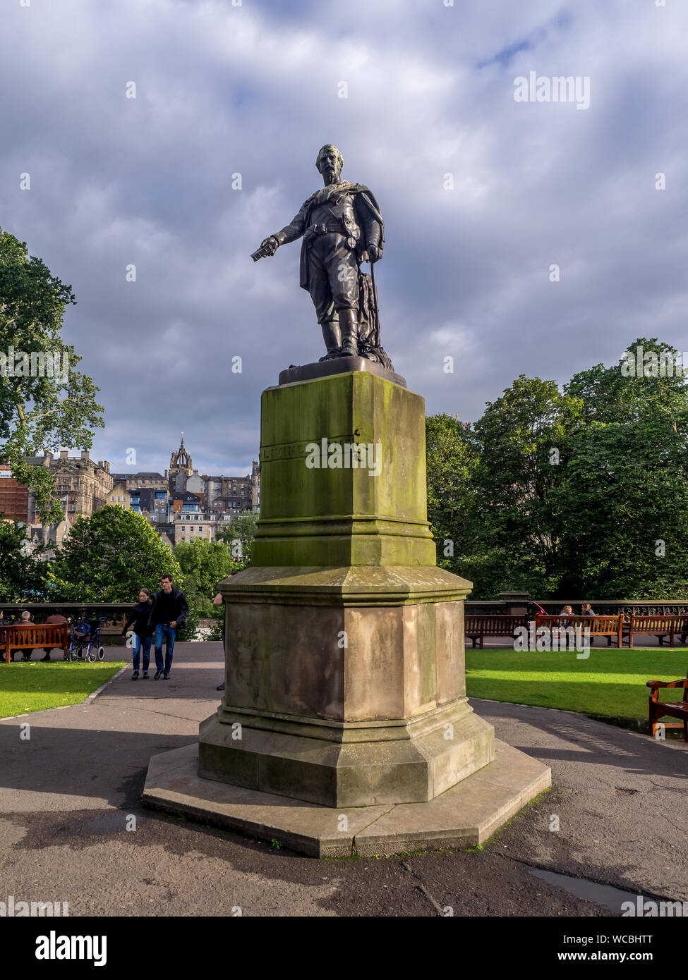 Statue of David Livingstone on July 26, 2017 in Edinburgh Scotland. He was a Scottish missionary