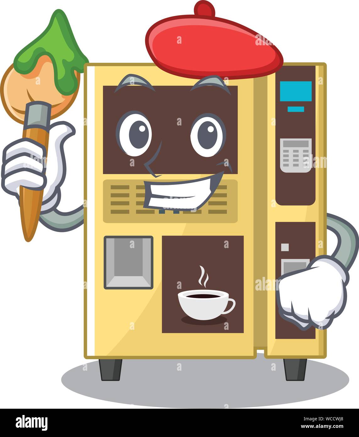 Coofe vending machine Stock Vector Images - Alamy