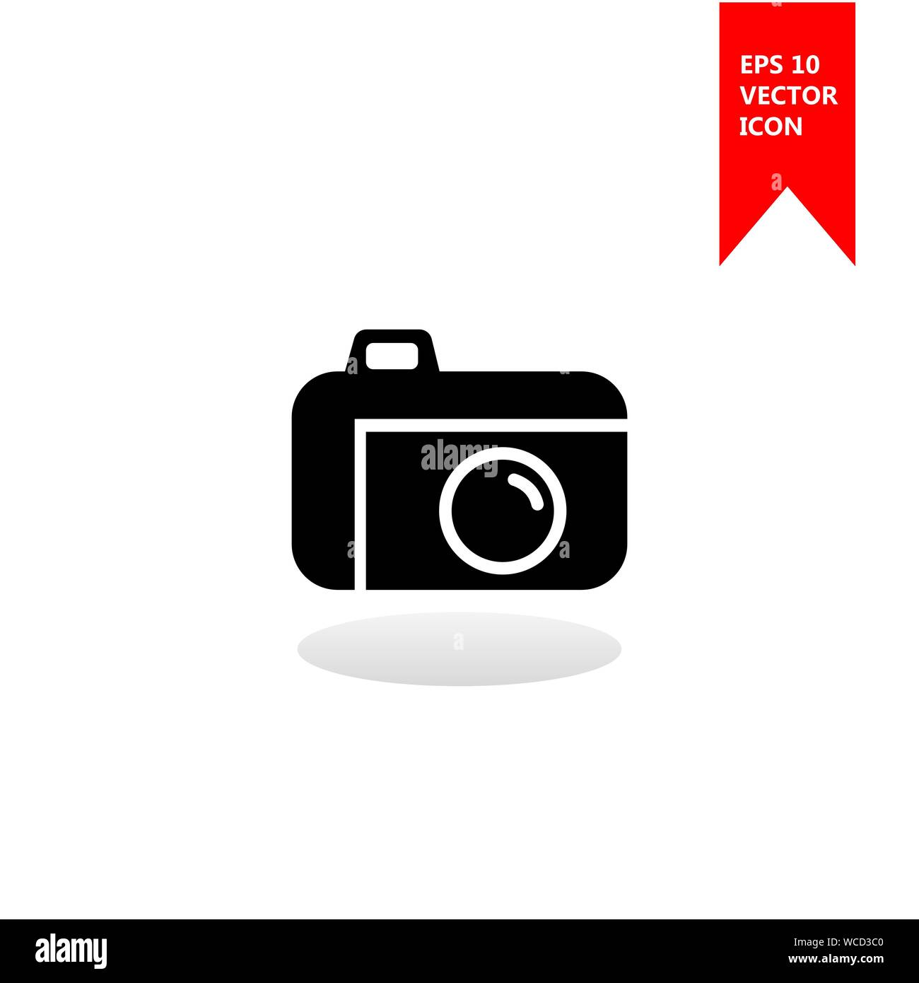 A camera vector icon. The sign of a camera. The symbol of a camera ...