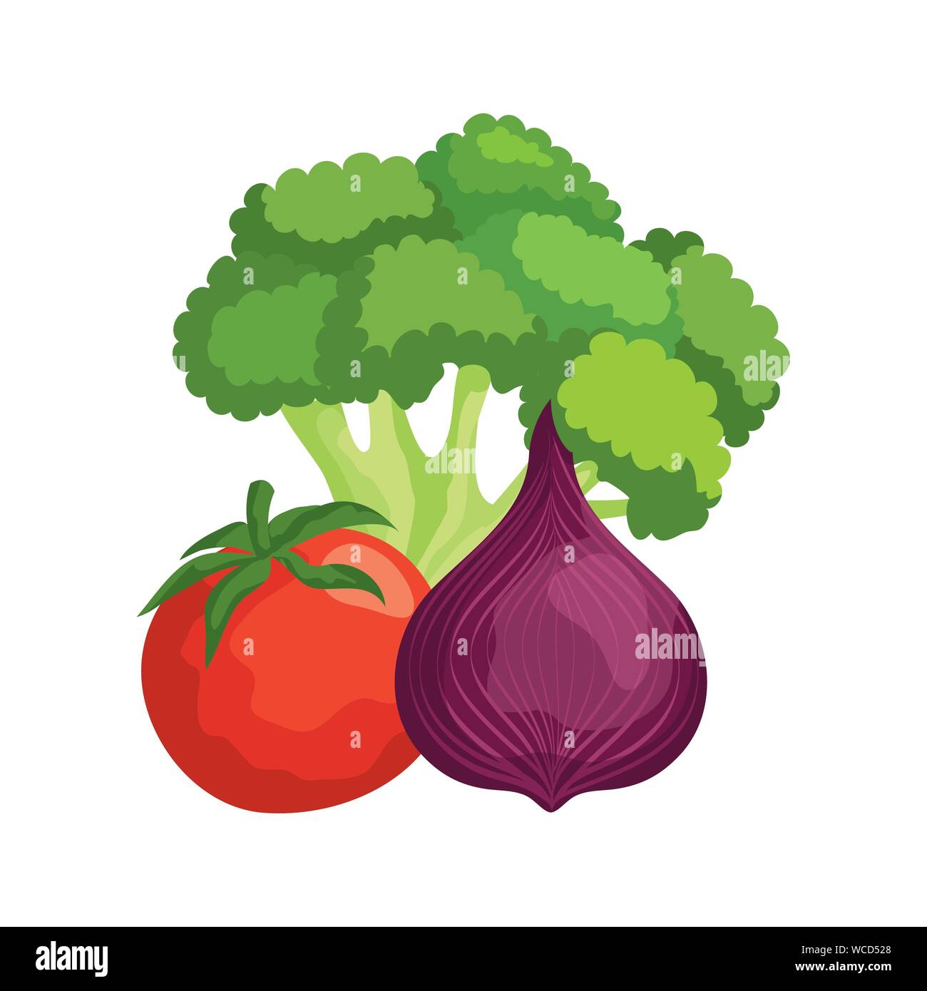 fresh vegetables nature isolated icons Stock Vector Image & Art - Alamy