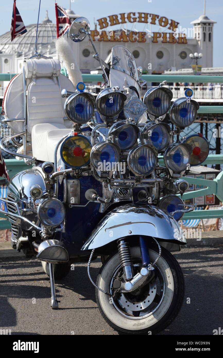 Quad40 Mod Weekend, Brighton. Thousands attended the event to celebrate