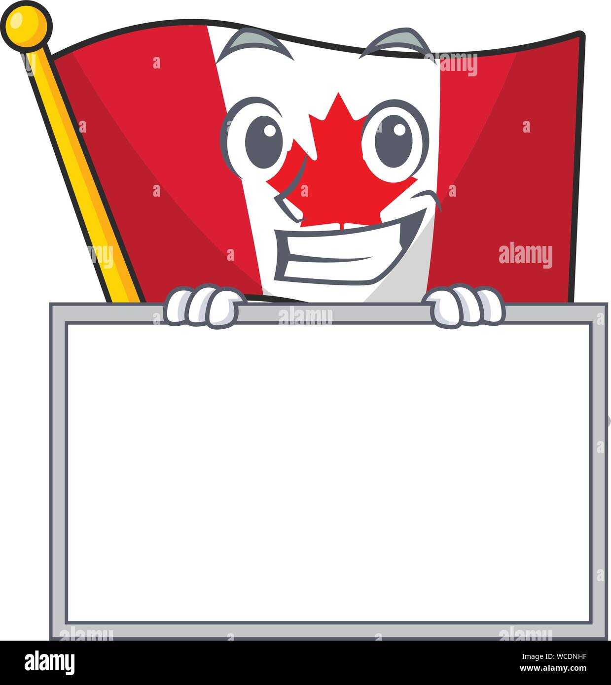 grinning-with-board-flag-canada-isolated-in-the-cartoon-stock-vector
