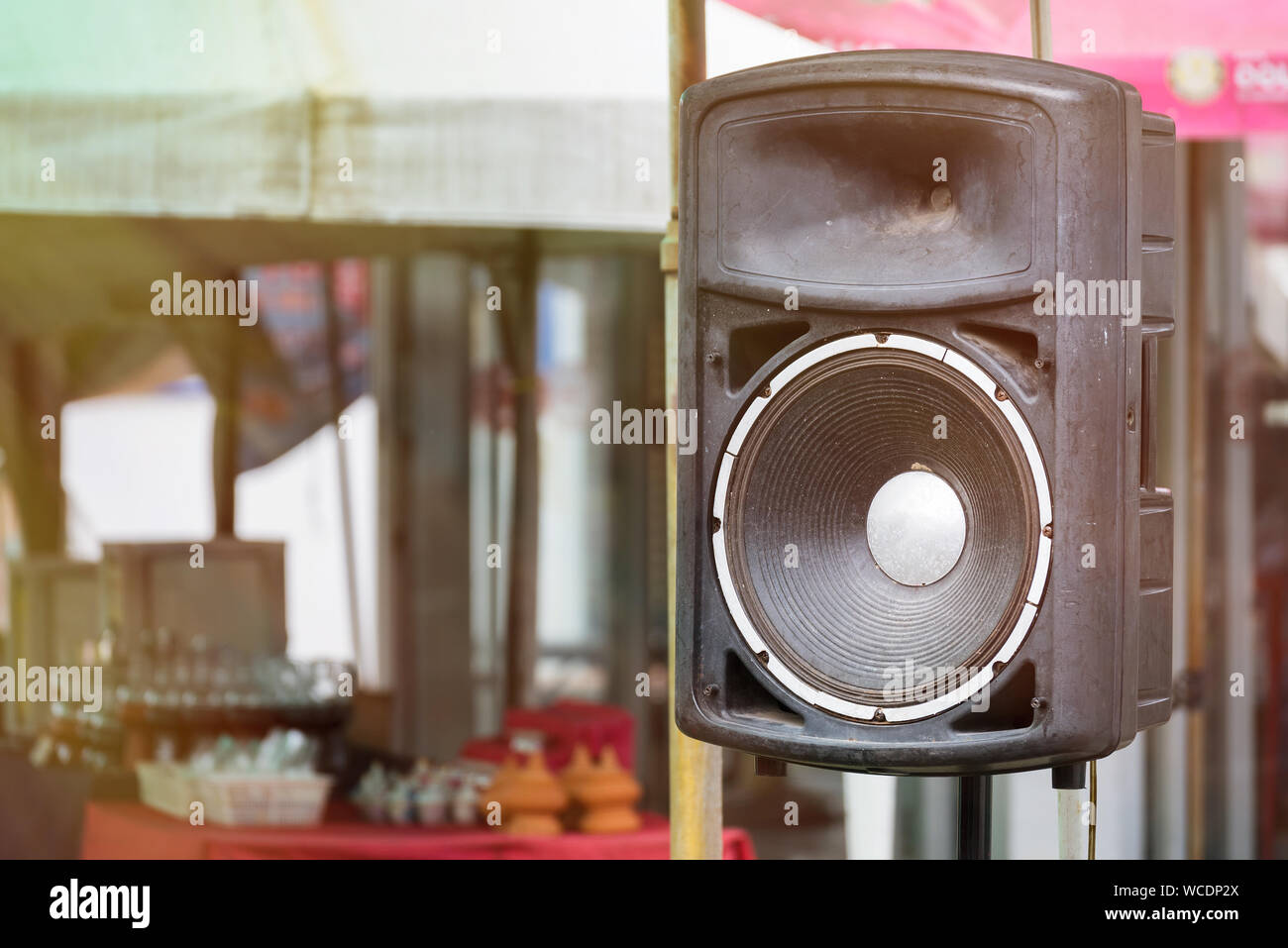 Old speaker hi-res stock photography 