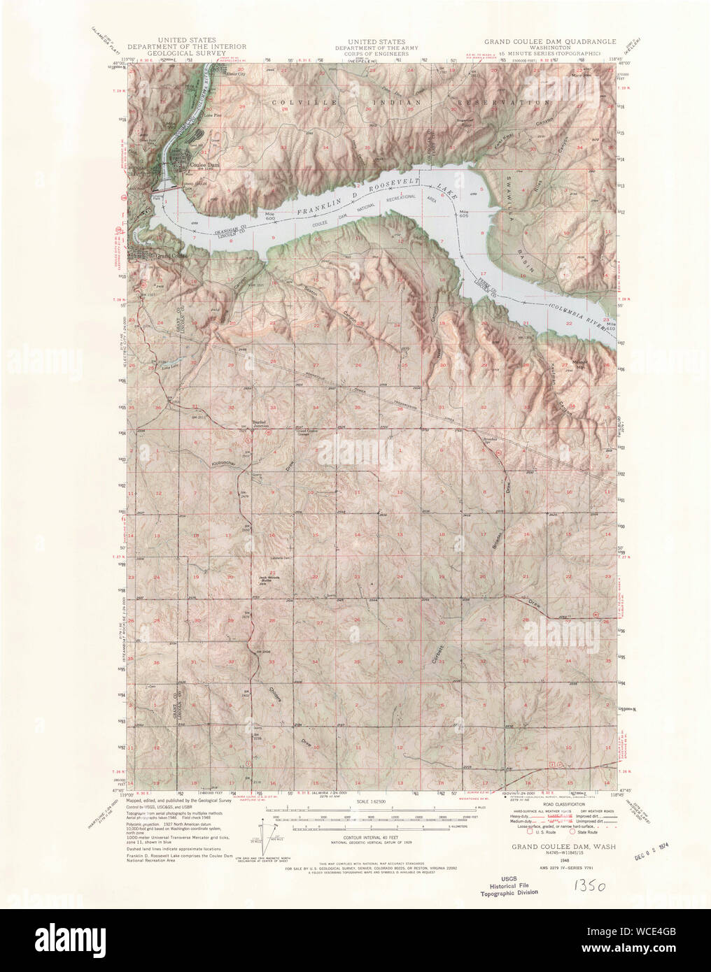 Grand coulee washington map hires stock photography and images Alamy