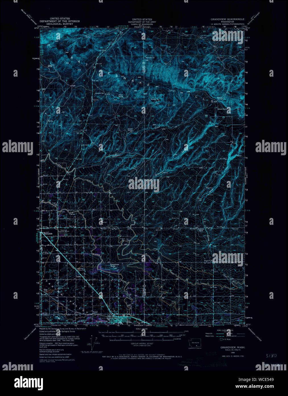 Map of grandview washington hires stock photography and images Alamy