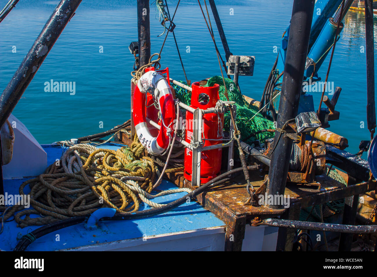 Galvanised steel boat fittings hi-res stock photography and images - Alamy