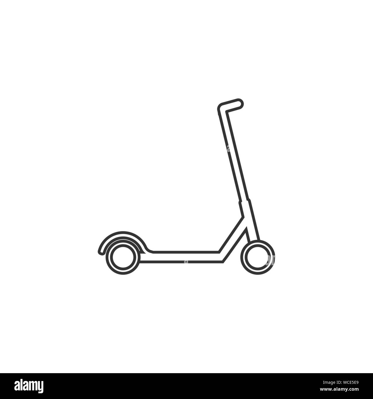 Scooter, transportation icon. Vector illustration, flat design. Stock Vector