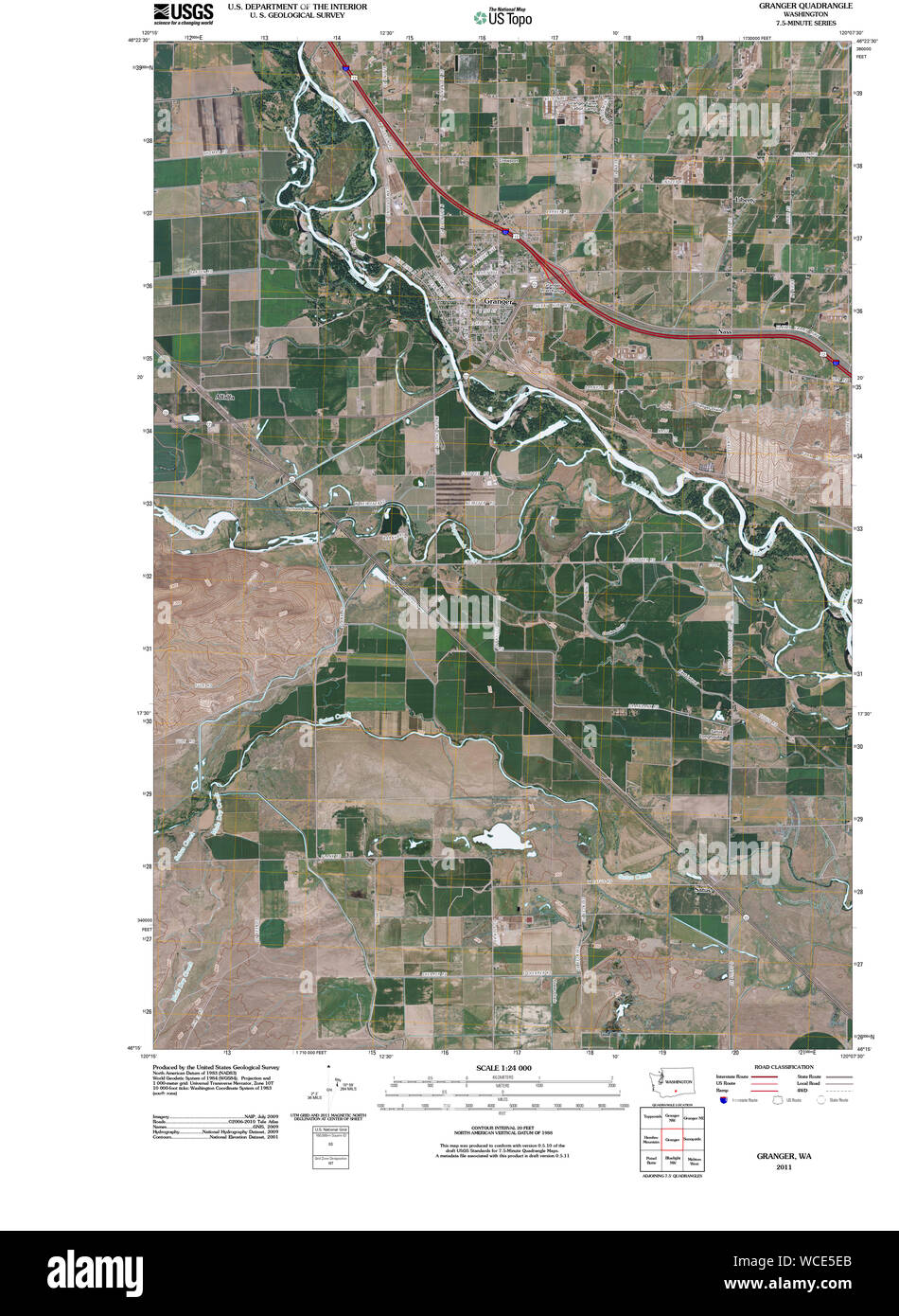 Granger washington state map hires stock photography and images Alamy