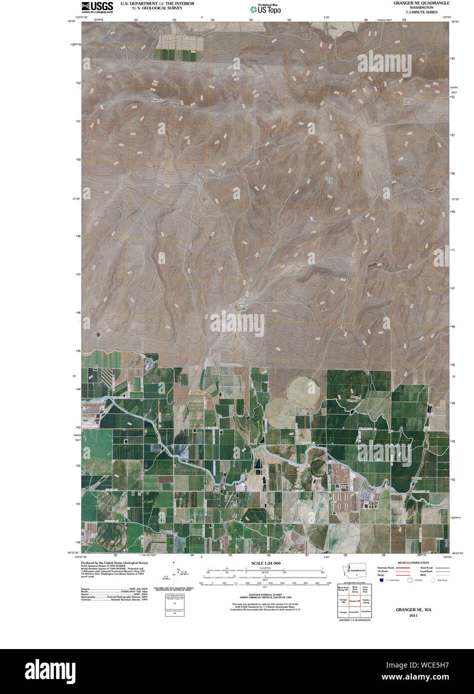 Map of granger washington Cut Out Stock Images & Pictures Alamy
