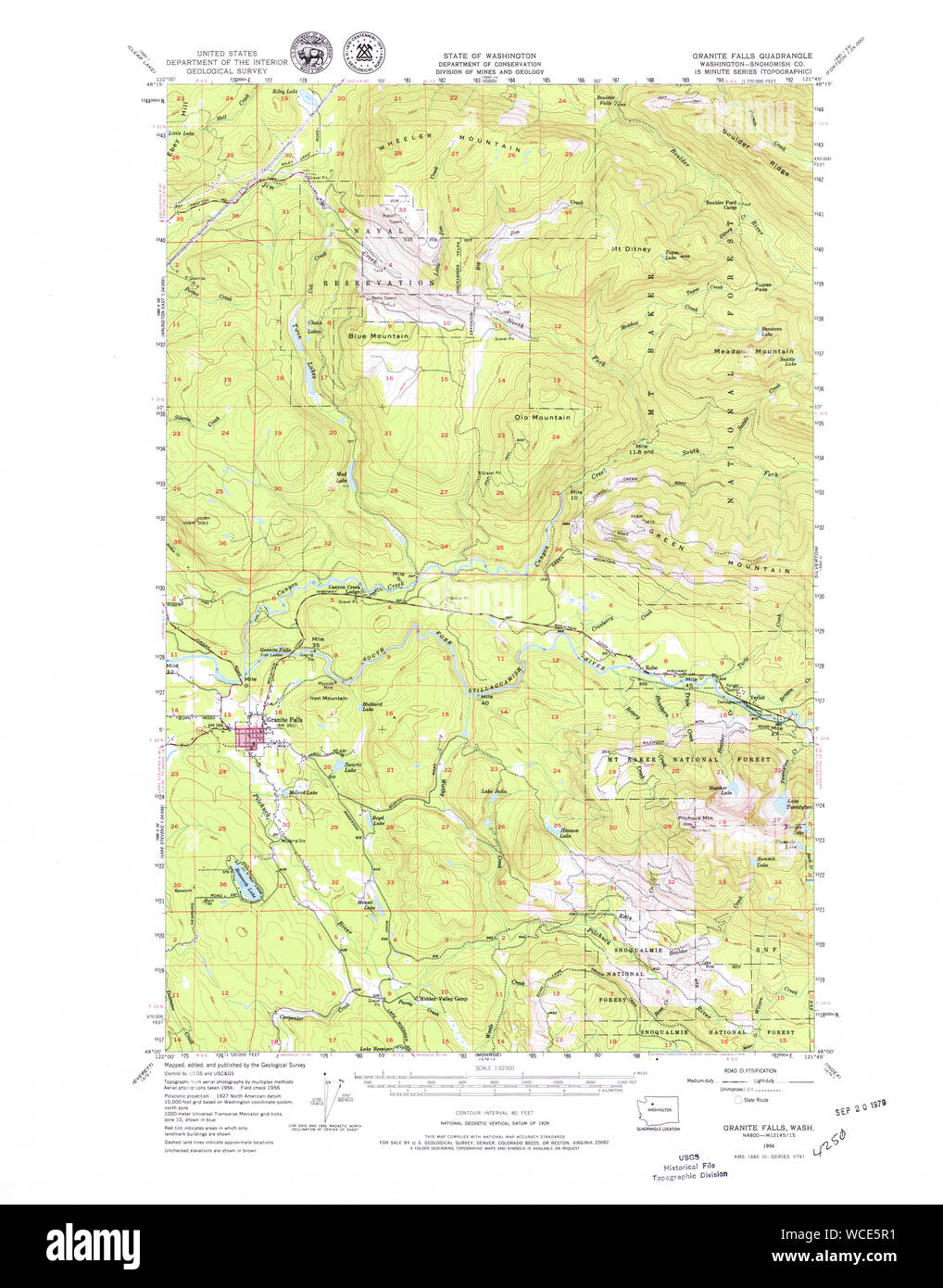 Map of granite falls hires stock photography and images Alamy