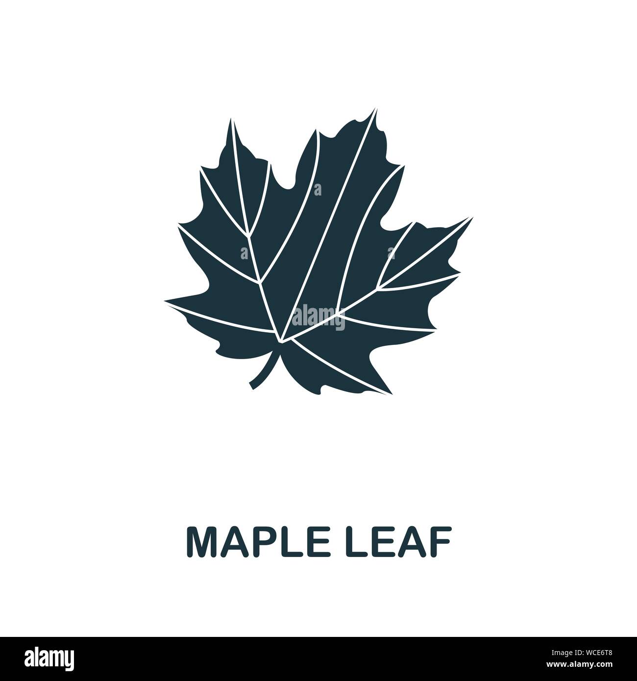 Maple Leaf vector icon symbol. Creative sign from maple leaf icons collection. Filled flat Maple Leaf icon for computer and mobile Stock Vector