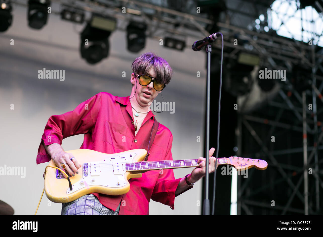 Turin, Italy August 23 2019 the indie rock band Deerhunter perform live Stock Photo