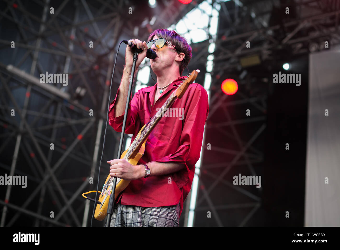 Turin, Italy August 23 2019 the indie rock band Deerhunter perform live Stock Photo