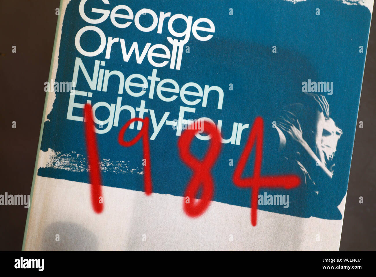 George Orwell's 1984 book cover. Stock Photo