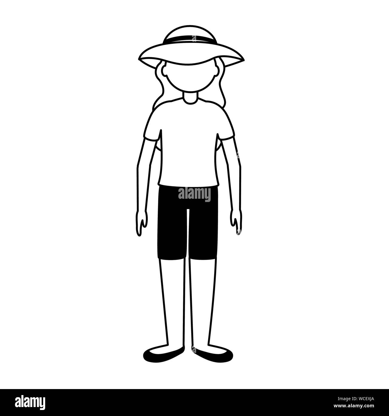 Isolated traveler woman vector design Stock Vector Image & Art - Alamy