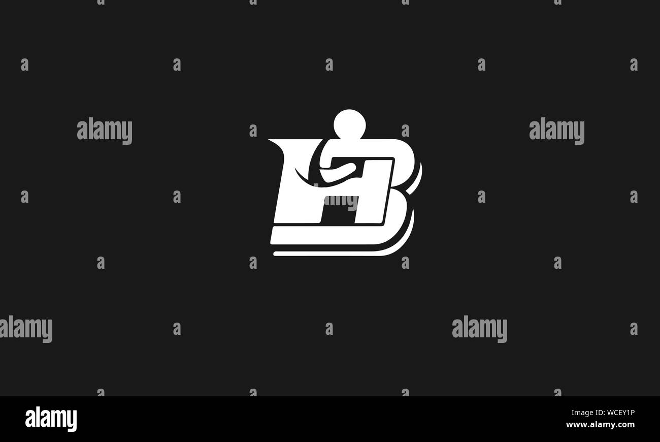 BH HB B H abstract monogram logo template Stock Vector Image & Art - Alamy