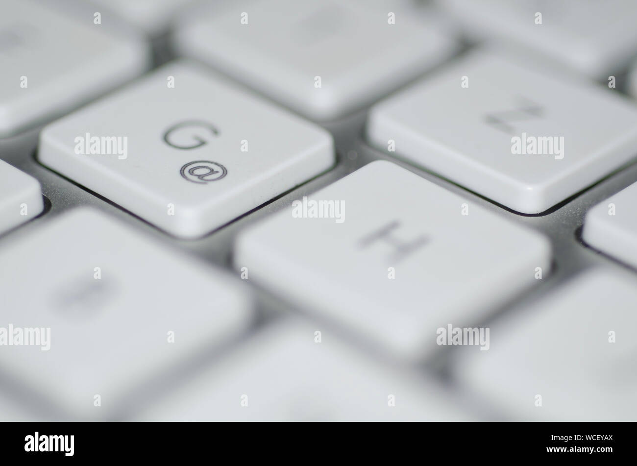 Close-up Of Symbol On Keys Of Keyboards Stock Photo