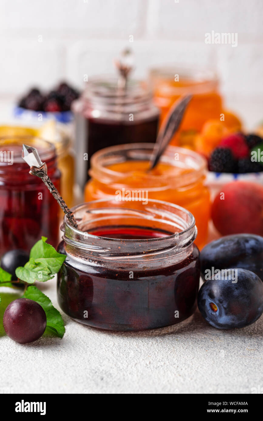 Still life raspberry jam in hi-res stock photography and images - Alamy