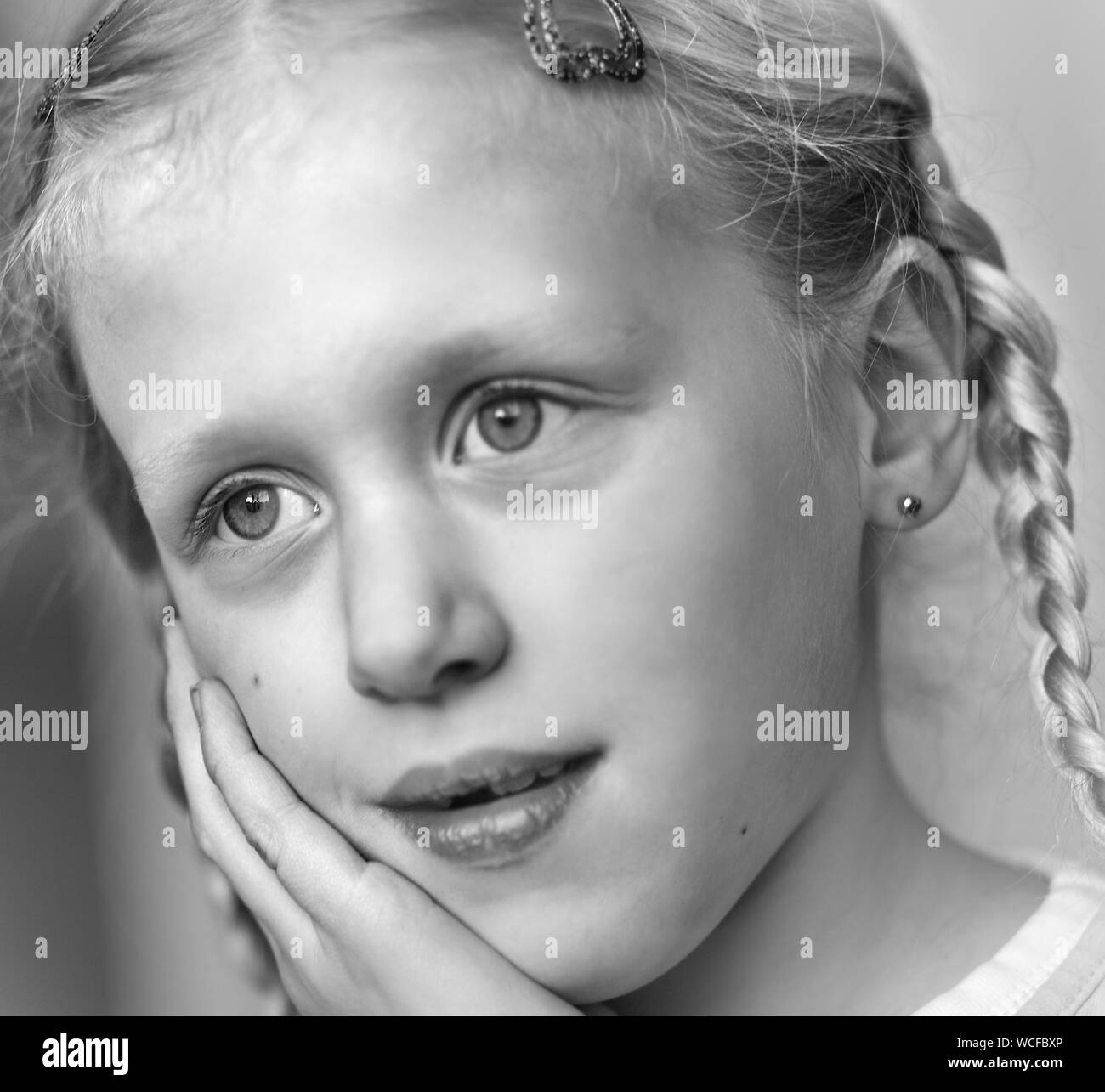 Portrait blond girl hi-res stock photography and images - Alamy