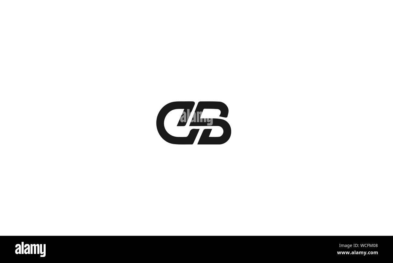 CB BC C B letter mark abstract monogram logo vector template Stock Vector