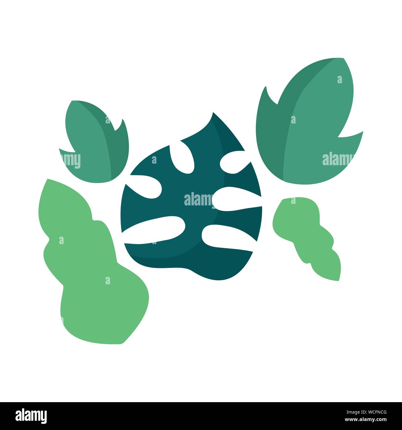 Isolated leaves design Stock Vector Image & Art - Alamy