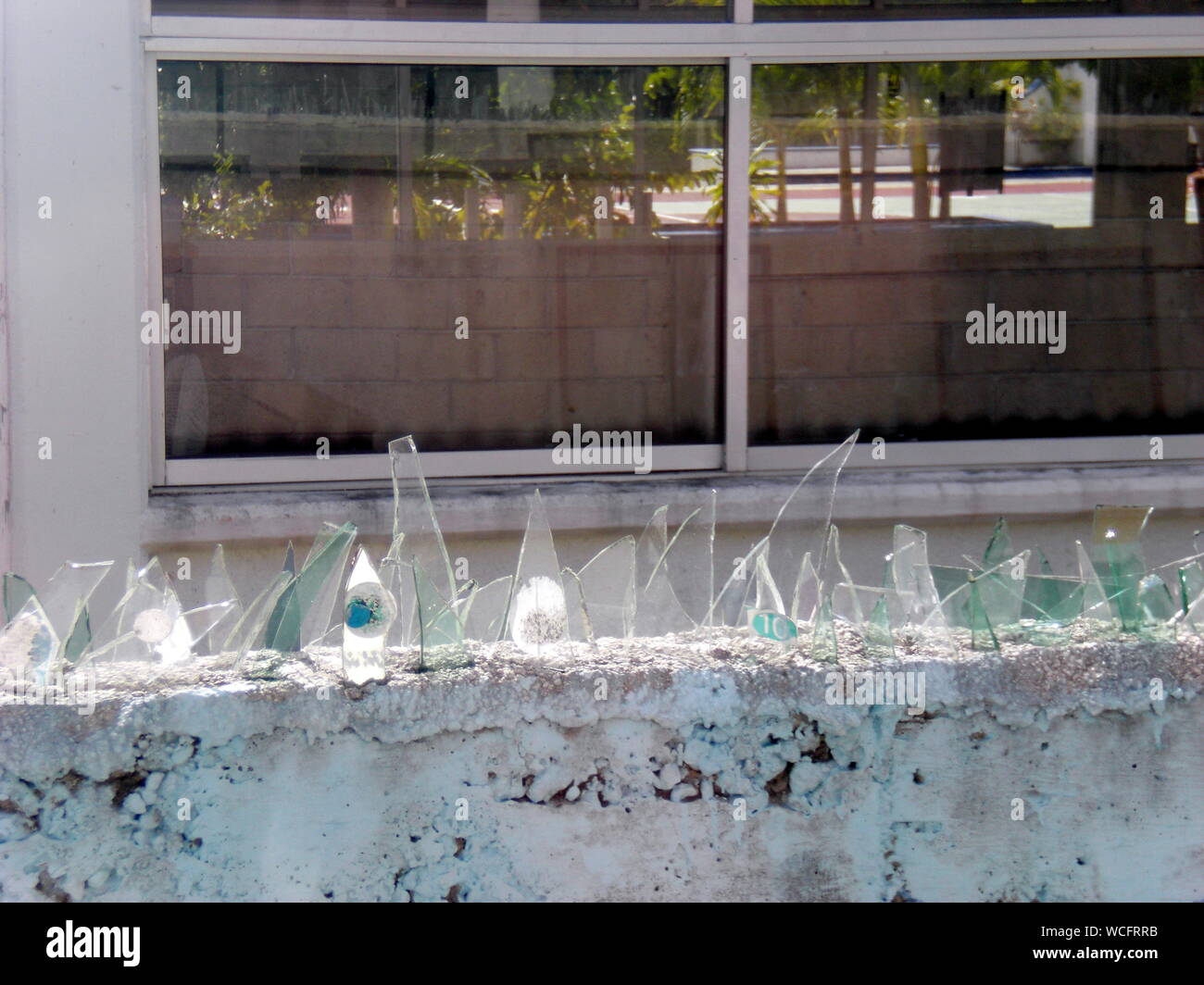 Broken Glass Wall Security High Resolution Stock Photography and Images