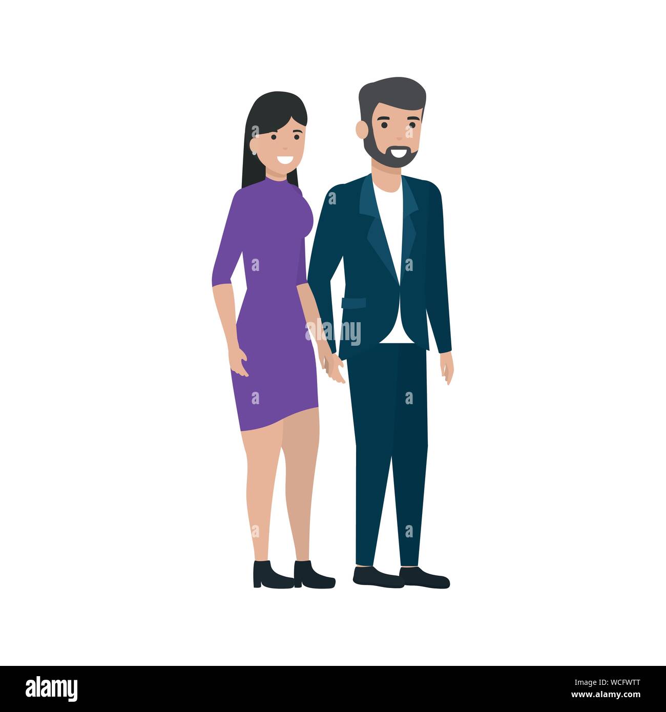 Couple of woman and man cartoon design Stock Vector Image & Art - Alamy