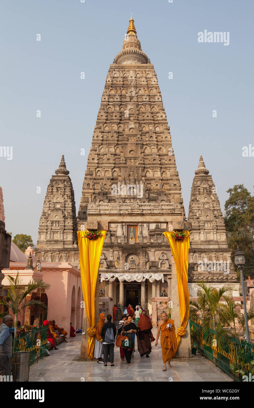India, Bihar, Bodhgaya, Mahabodhi Temple at Bodhgaya Stock Photo - Alamy