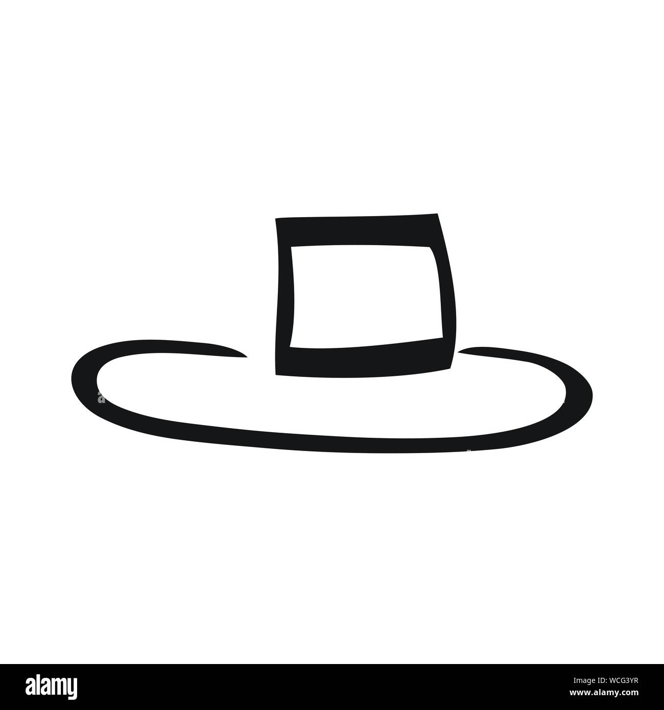 Black and white hat hi-res stock photography and images - Alamy