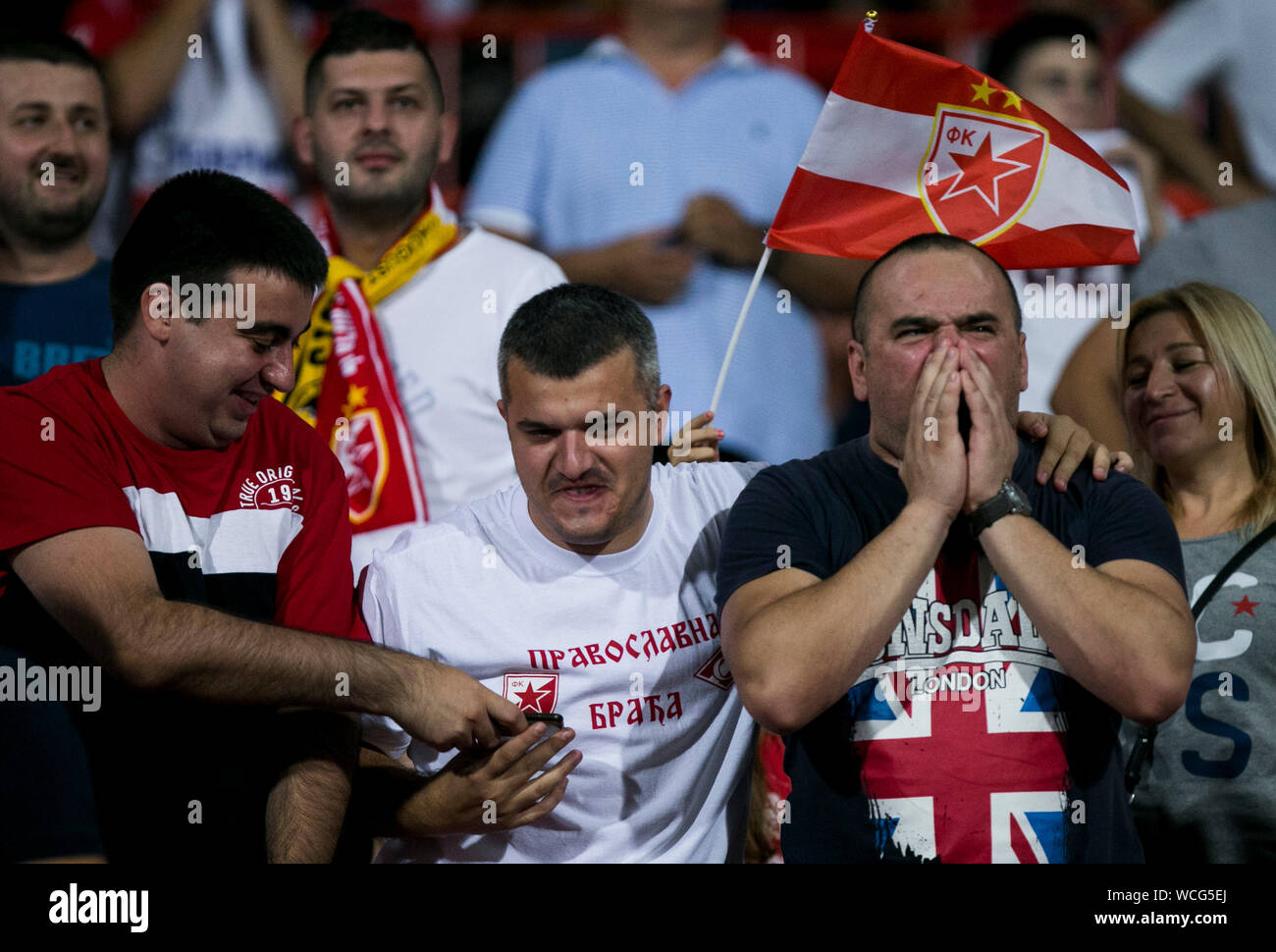 Crvena zvezda fans hi-res stock photography and images - Alamy