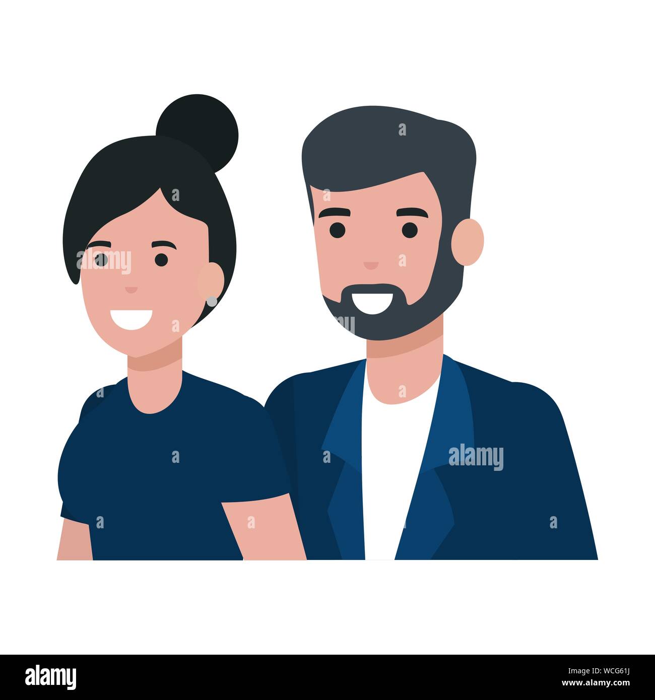 Couple of woman and man cartoon design Stock Vector Image & Art - Alamy