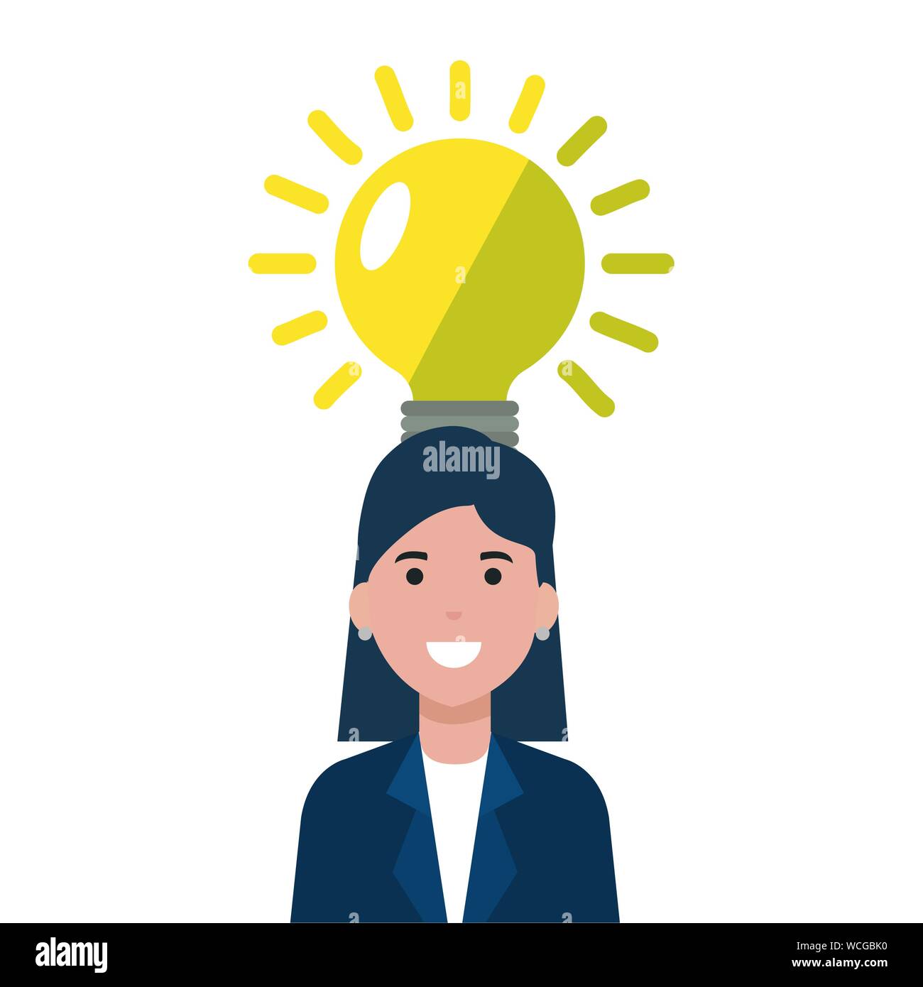 Female avatar bulb hi-res stock photography and images - Alamy