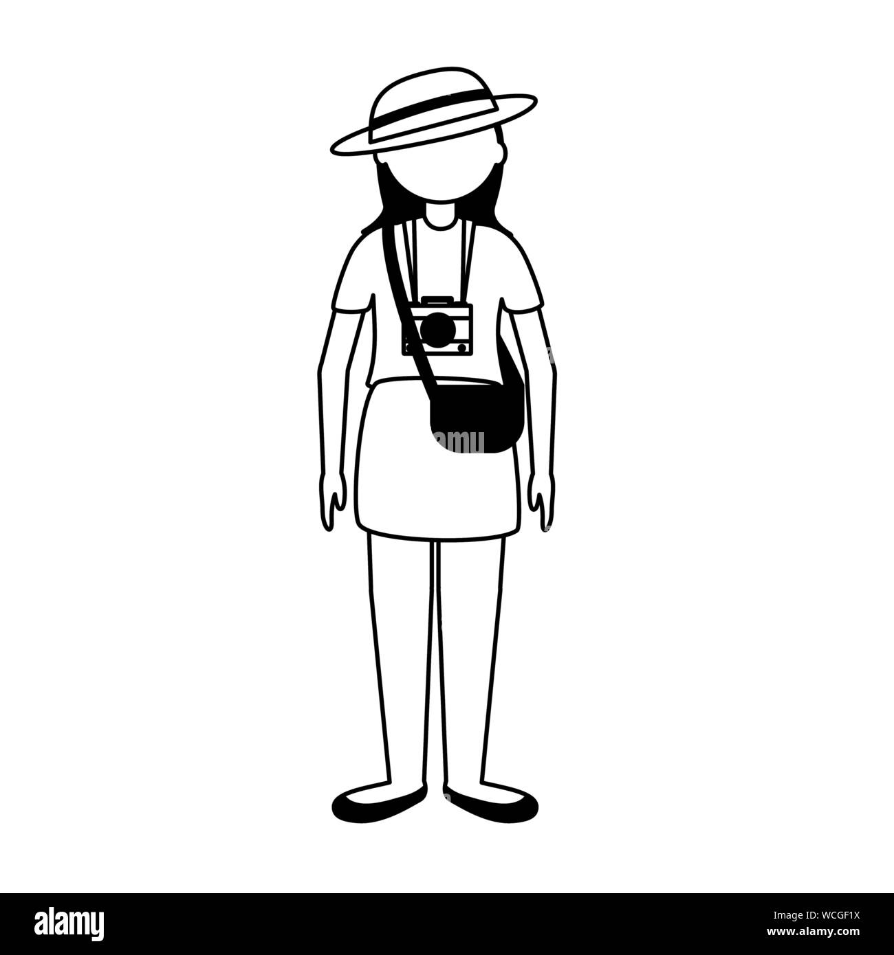 Isolated traveler woman vector design Stock Vector Image & Art - Alamy