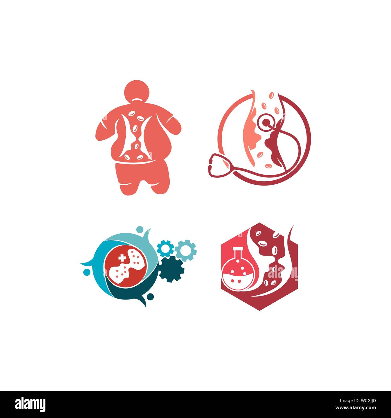 Cholesterol in artery health risk vector design Illustration Stock ...